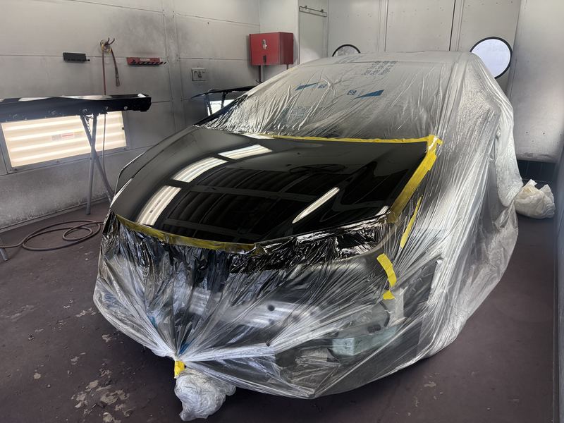 Masked and ready for paint